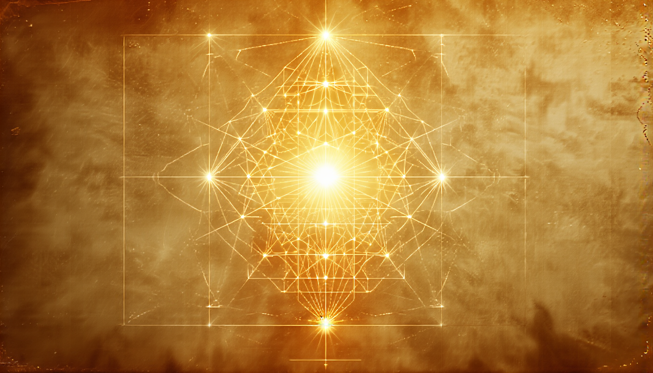 The Metatron's Cube sacred geometry, 13 points and 122 lines